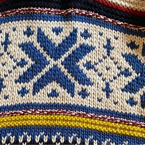 Zara Man Chunky Heavy Sweater Men’s Size XL Cowl Neck Fisherman's Acrylic Wool - Picture 6 of 16